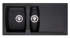 Naturalite-Einbauspüle - schwarz - Unterschränke ab 60 cm