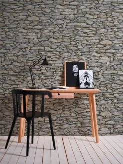 Papiertapete DEKORA NATUR 6 - beige-grau - Steine - 10 Meter -Baumarkt Verkaufsgeschäft 9000845600 04 1600Wx1600H