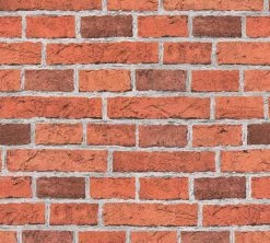 Papiertapete DEKORA NATUR 6 - Mauer - rot-grau - 10 Meter