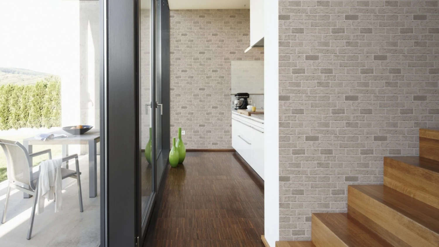 Papiertapete DEKORA NATUR 6 - Mauer - beige-creme - 10 Meter 3 Papiertapete DEKORA NATUR 6 - Mauer - beige-creme - 10 Meter – Bild 3