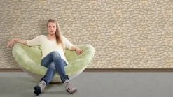 Papiertapete DEKORA NATUR 6 - Steinwand - beige - 10 Meter -Baumarkt Verkaufsgeschäft 9000861500 03 1600Wx1600H