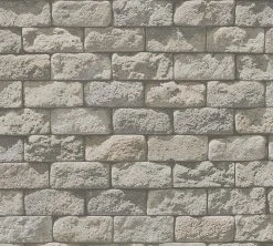 Papiertapete DEKORA NATUR 6 - Mauer - creme-beige - 10 Meter