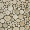 Papiertapete DEKORA NATUR 6 - Holzscheiben - 10 Meter