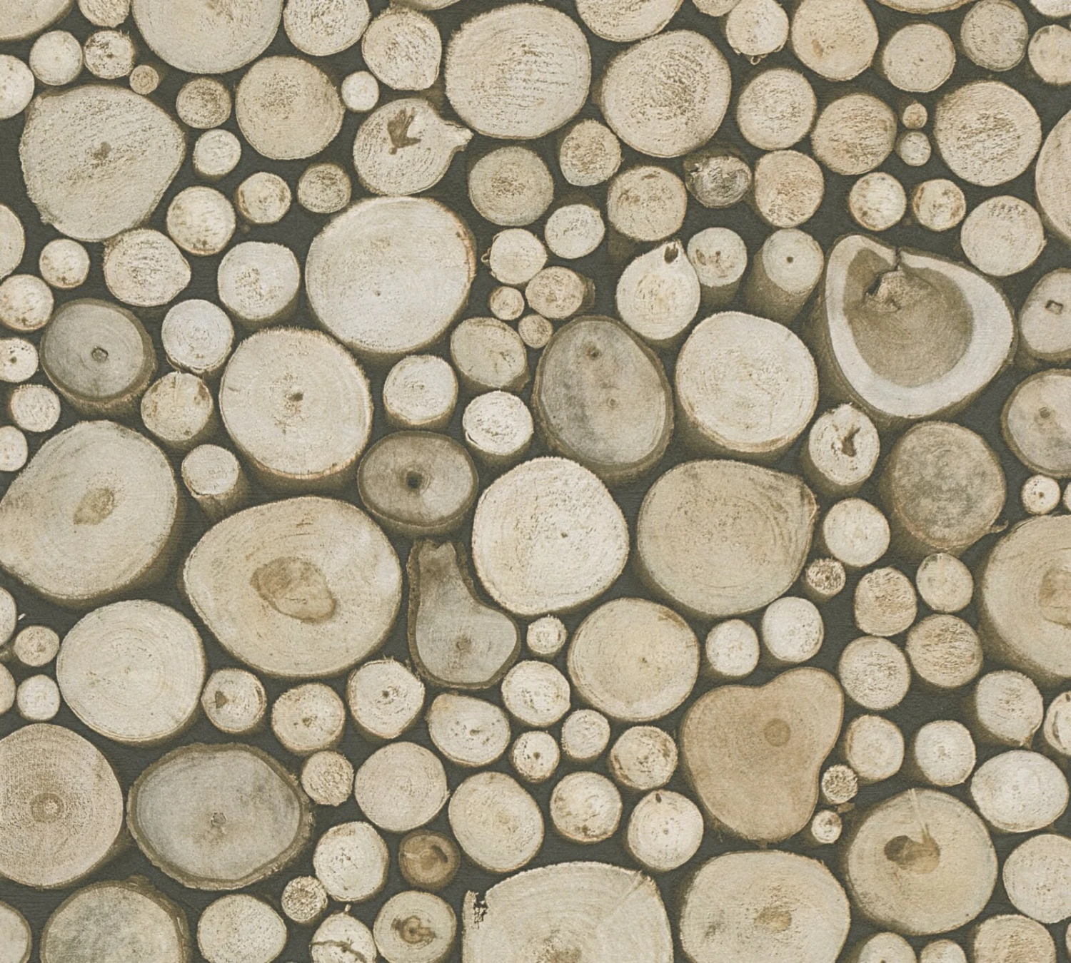 Papiertapete DEKORA NATUR 6 - Holzscheiben - 10 Meter 1 Papiertapete DEKORA NATUR 6 - Holzscheiben - 10 Meter