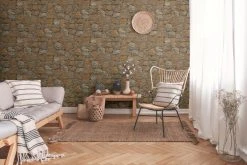 Vliestapete BEST OF WOOD`N STONE - Steinwand - braun - 10 Meter -Baumarkt Verkaufsgeschäft 9000865700 04 1600Wx1600H