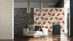 Vinyltapete ATLANTA - beige-metallic - 10 Meter -Baumarkt Verkaufsgeschäft 9000977900 03 1600Wx1600H