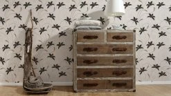 Vinyltapete ATLANTA - creme-metallic - 10 Meter -Baumarkt Verkaufsgeschäft 9000978800 04 1600Wx1600H