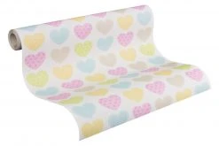 Tapete BOYS & GIRLS 5 - rosa - Herzen - 10 Meter -Baumarkt Verkaufsgeschäft 9001017100 04 1600Wx1600H