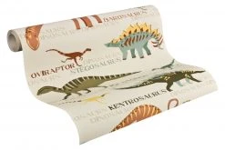 Tapete BOYS & GIRLS 5 - beige - Dinos - 10 Meter -Baumarkt Verkaufsgeschäft 9001017700 04 1600Wx1600H
