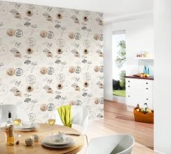 Vinyltapete SIMPLY DECOR - Kaffee - creme-braun - 10 Meter -Baumarkt Verkaufsgeschäft 9001022700 04 1600Wx1600H