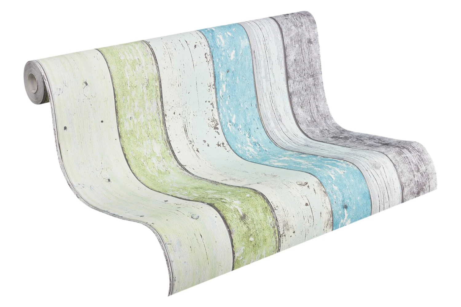 Vinyltapete BEST OF WOOD´N STONE - blau-grün - Holz - 10 Meter 2 Vinyltapete BEST OF WOOD´N STONE - blau-grün - Holz - 10 Meter – Bild 2