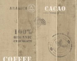 Vliestapete COCKTAIL 2 - Coffee - hellbraun - 10 Meter