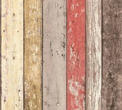 Vinyltapete BEST OF WOOD´N STONE - beige-braun - 10 Meter