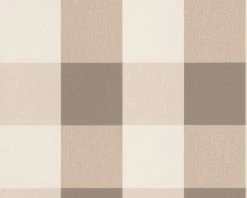 Vliestapete ELEGANCE 2 - Karo - beige-creme - 10 Meter