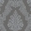 Vliestapete ELEGANCE 2 - Barock - grau - 10 Meter