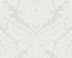 Vliestapete BLACK & WHITE 3 - weiß - Barock - 10 Meter