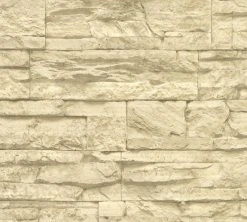 Vliestapete BEST OF WOOD`N STONE - Stein - sand-beige - 10 Meter