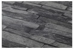 Vliestapete BEST OF WOOD´N STONE - Steinmauer - schwarz-grau - 10 Meter -Baumarkt Verkaufsgeschäft 9001281800 03 1600Wx1600H