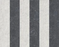 Vliestapete BOHEMIAN BURLESQUE - schwarz-weiß- 10 Meter