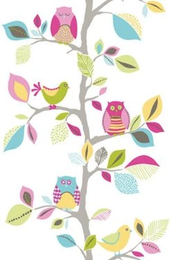 Panel POP.UP - Eulen - bunt - 2,50 Meter