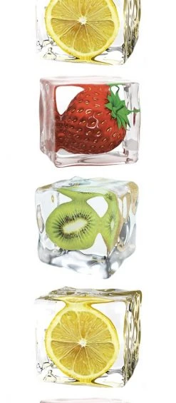 Panel POP.UP - Obst in Eiswürfel - 2,50 Meter