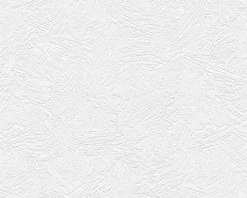 Papiertapete SIMPLY WHITE 3 - weiß - 10 Meter