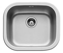 Einbecken-Einbauspüle KIBA SQUARE - Edelstahl - Unterschränke ab 45 cm