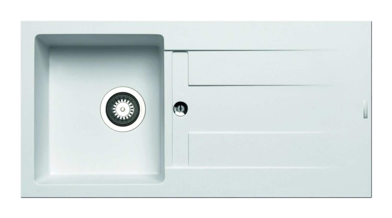 Einbauspüle ATHLOS - Pyragranite - weiß - Unterschränke ab 45 cm 1 Einbauspüle ATHLOS - Pyragranite - weiß - Unterschränke ab 45 cm