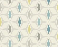 Vliestapete AROUND THE WORLD - blau-grau - 10 Meter