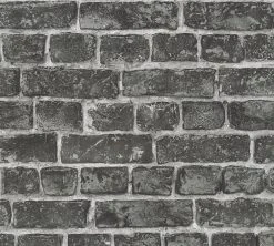 Vliestapete AROUND THE WORLD - schwarz - 10 Meter