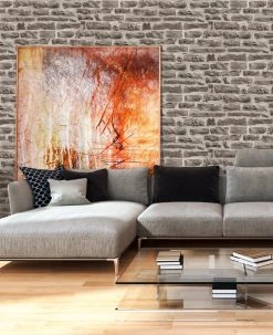 Vliestapete DECOWORLD 2 - beige-grau - 10 Meter -Baumarkt Verkaufsgeschäft 9001618500 03 1600Wx1600H