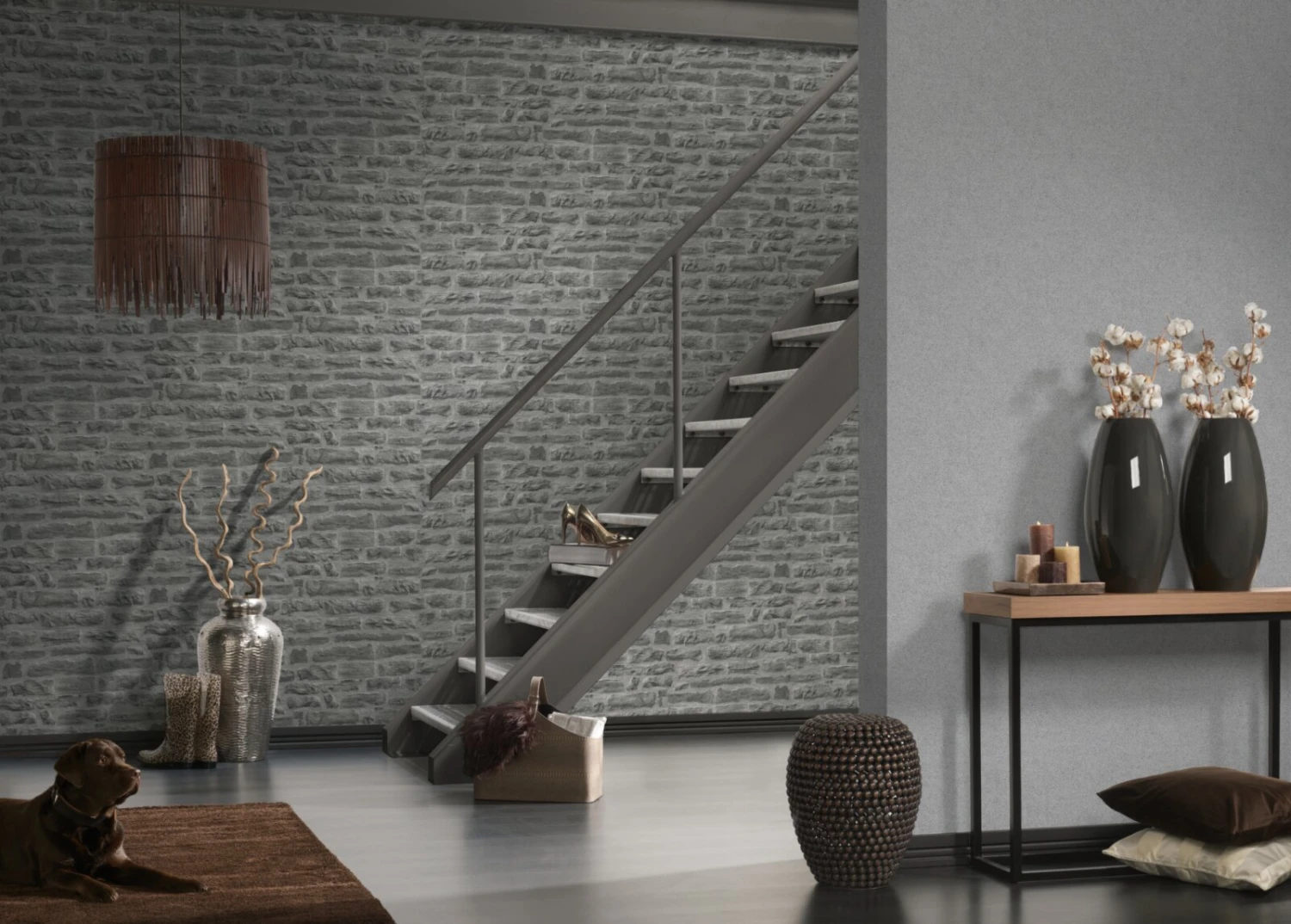 Vliestapete DECOWORLD 2 - grau - Stein - 10 Meter 3 Vliestapete DECOWORLD 2 - grau - Stein - 10 Meter – Bild 3