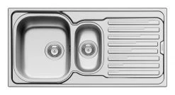 Einbauspüle AMALTIA - Edelstahl poliert - Unterschränke ab 60 cm