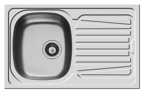 Einbauspüle SPARTA - Edelstahl - Leinenstruktur 1 Einbauspüle SPARTA - Edelstahl - Leinenstruktur