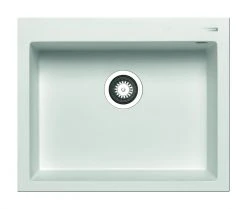 Granit-Einbauspüle ISTROS - weiß - 61x50 cm