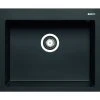 Granit-Einbauspüle ISTROS - schwarz - 61x50 cm