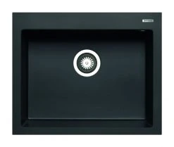 Granit-Einbauspüle ISTROS - schwarz - 61x50 cm