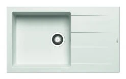 Granit-Einbauspüle ATHLOS - weiß - 86x50 cm