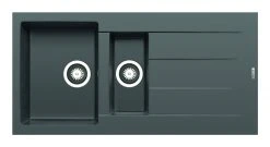 Granit-Einbauspüle ATHLOS - grau - 100x50 cm