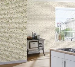 Vliestapete ESSENTIALS - grau - Mauer - 10 Meter -Baumarkt Verkaufsgeschäft 9001806800 04 1600Wx1600H