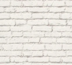 Vliestapete ESSENTIALS - grau - Mauer - 10 Meter