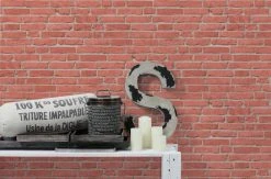 Vliestapete BEST OF WOOD´N STONE 2ND EDITION - rot-grau - 10 Meter -Baumarkt Verkaufsgeschäft 9002231400 04 1600Wx1600H