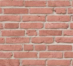 Vliestapete BEST OF WOOD´N STONE 2ND EDITION - rot-grau - 10 Meter