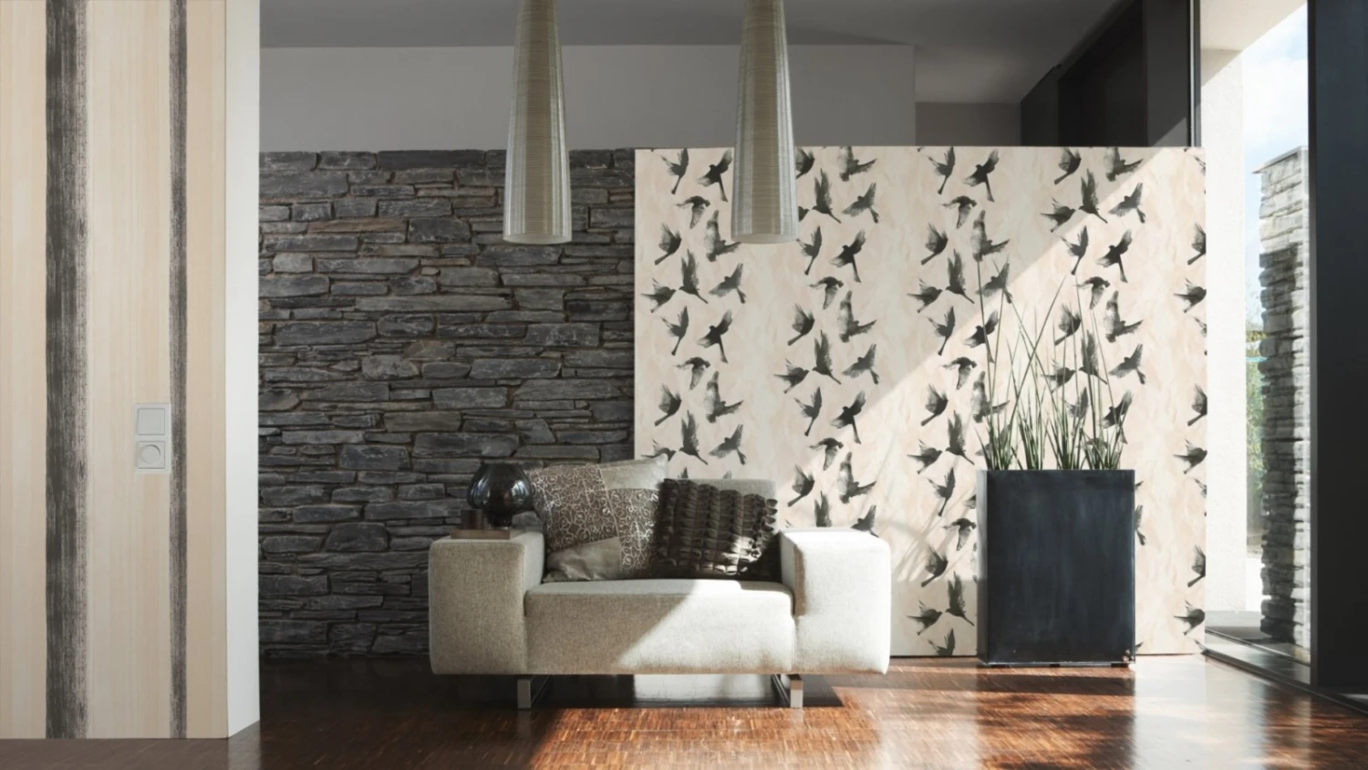 Vliestapete FREE NATURE - beige - 10 Meter 3 Vliestapete FREE NATURE - beige - 10 Meter – Bild 3