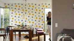 Vliestapete HAPPY SPRING - braun - 10 Meter -Baumarkt Verkaufsgeschäft 9002246500 04 1600Wx1600H