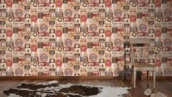 Papiertapete SIMPLY DECOR - Coffee Vintage - beige-rot - 10 Meter 6 Papiertapete SIMPLY DECOR - Coffee Vintage - beige-rot - 10 Meter -Baumarkt Verkaufsgeschäft 9002258500 03 1600Wx1600H