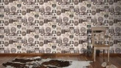 Papiertapete SIMPLY DECOR - Coffee Vintage - braun - 10 Meter -Baumarkt Verkaufsgeschäft 9002258700 03 1600Wx1600H