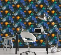 Papiertapete SIMPLY DECOR - Weltall - schwarz-bunt - 10 Meter -Baumarkt Verkaufsgeschäft 9002261500 03 1600Wx1600H