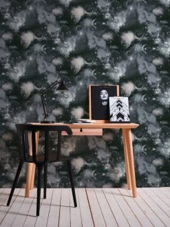 Papiertapete SIMPLY DECOR - Weltall - schwarz-grau - 10 Meter -Baumarkt Verkaufsgeschäft 9002261600 04 1600Wx1600H