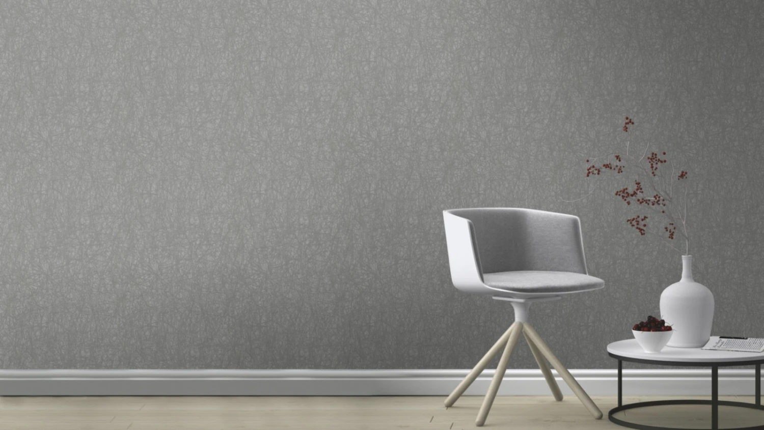 Vliestapete DECO STYLE - grau - 10 Meter 3 Vliestapete DECO STYLE - grau - 10 Meter – Bild 3